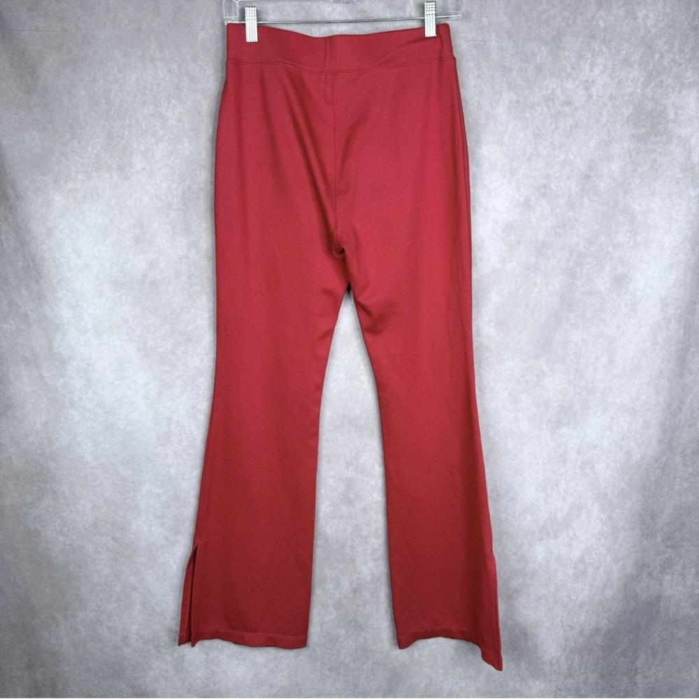Maeve x Anthropologie Knit Flare Pull On Side Slit Pants In Red Women's Size XS - Picture 6 of 7